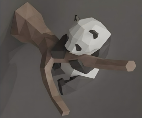 Panda on the tree