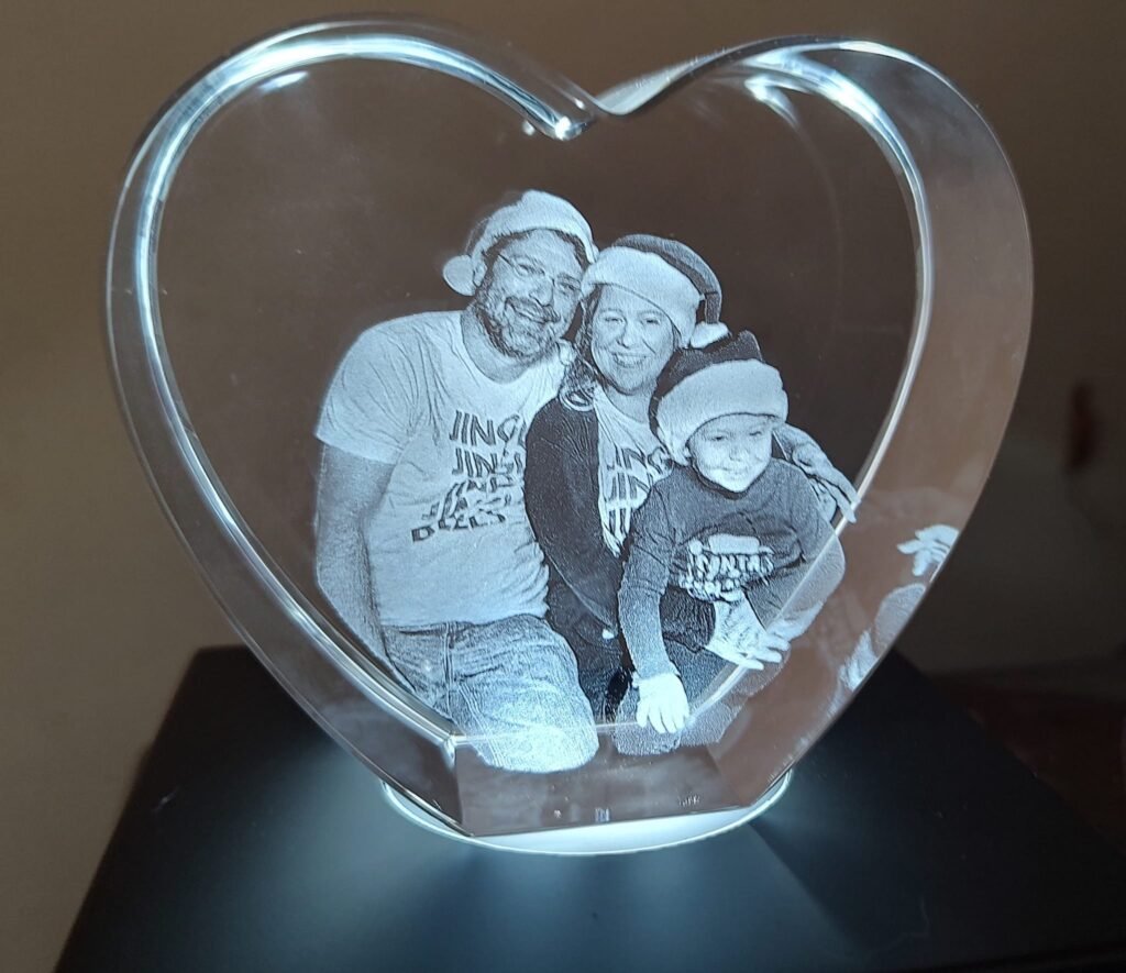 Crystal engraving picture custom gift 3D