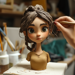Ultra-realistic clay figurine customization