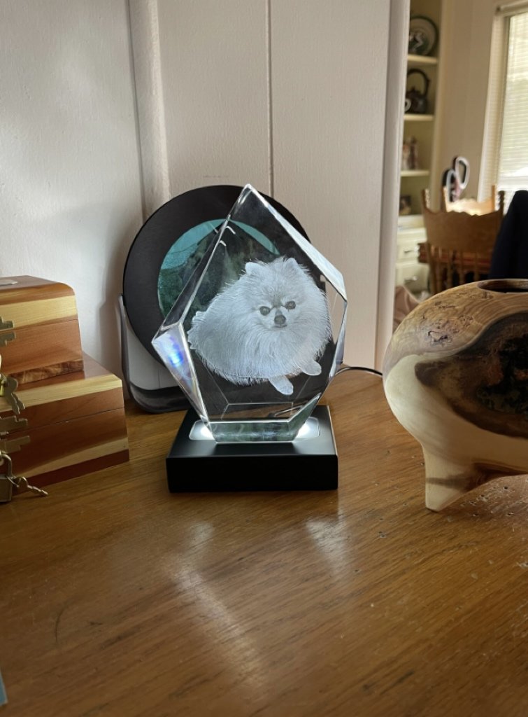 Crystal engraving picture custom gift 3D