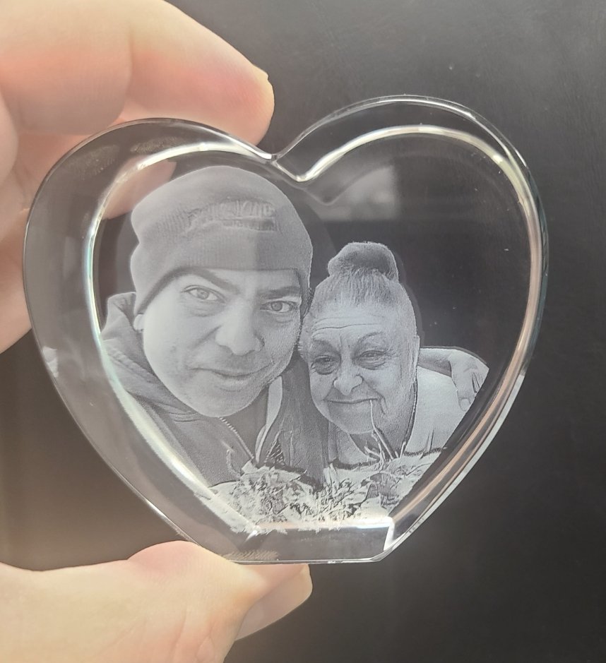 Crystal engraving picture custom gift 3D