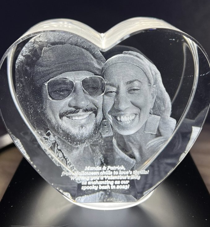 Crystal engraving picture custom gift 3D