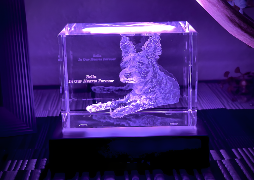 Crystal engraving picture custom gift 3D