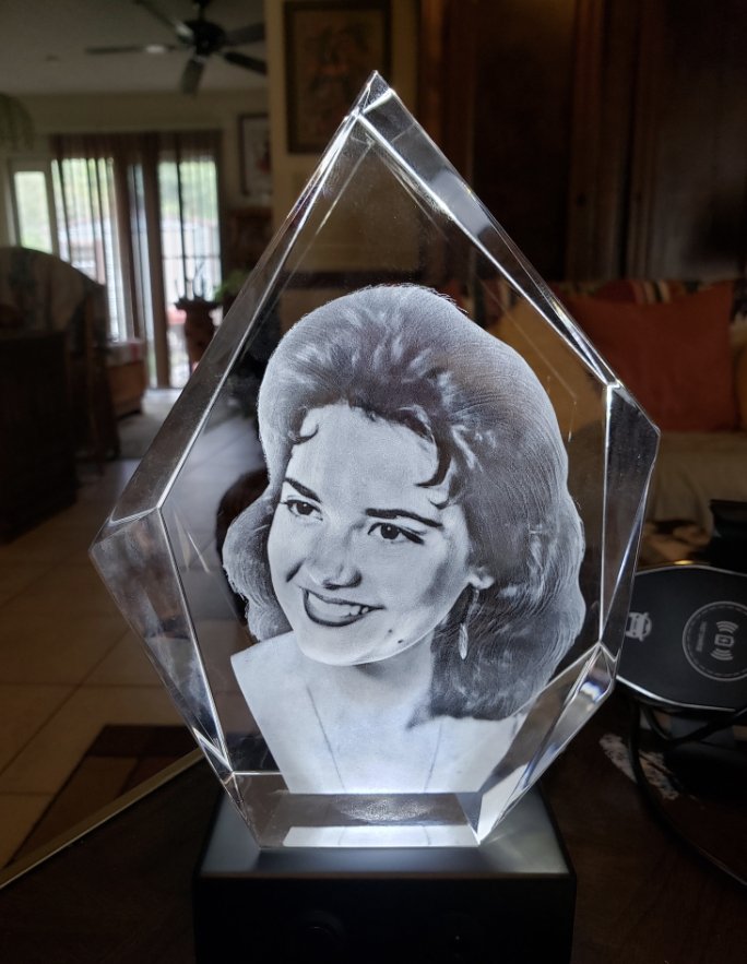 Crystal engraving picture custom gift 3D