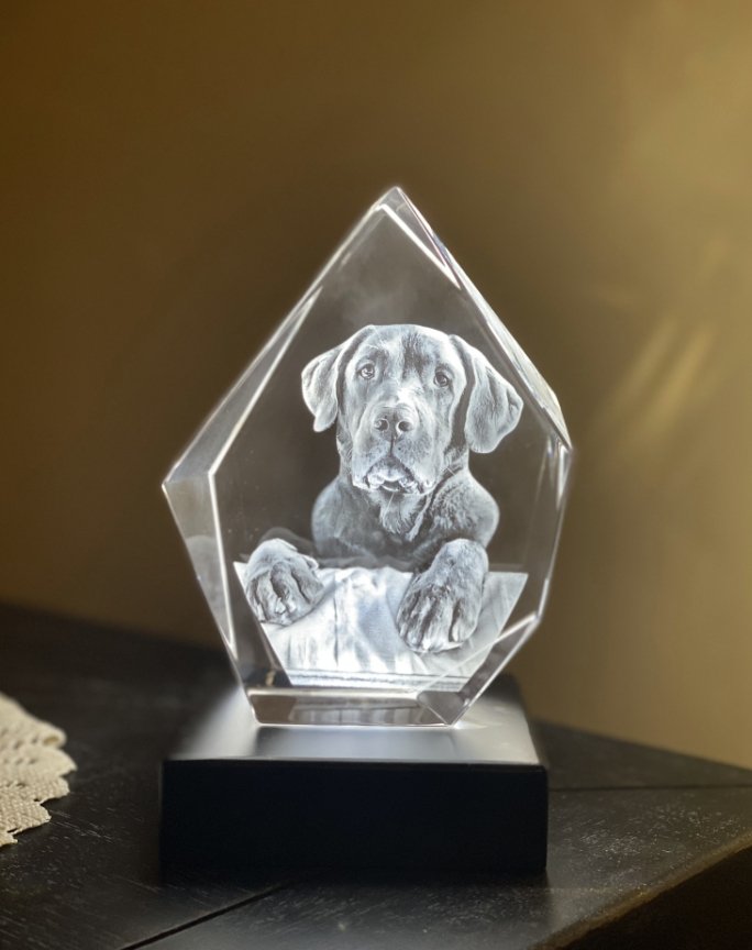 Crystal engraving picture custom gift 3D