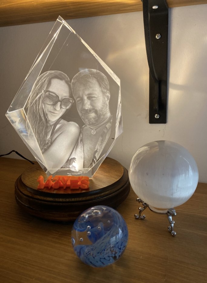 Crystal engraving picture custom gift 3D