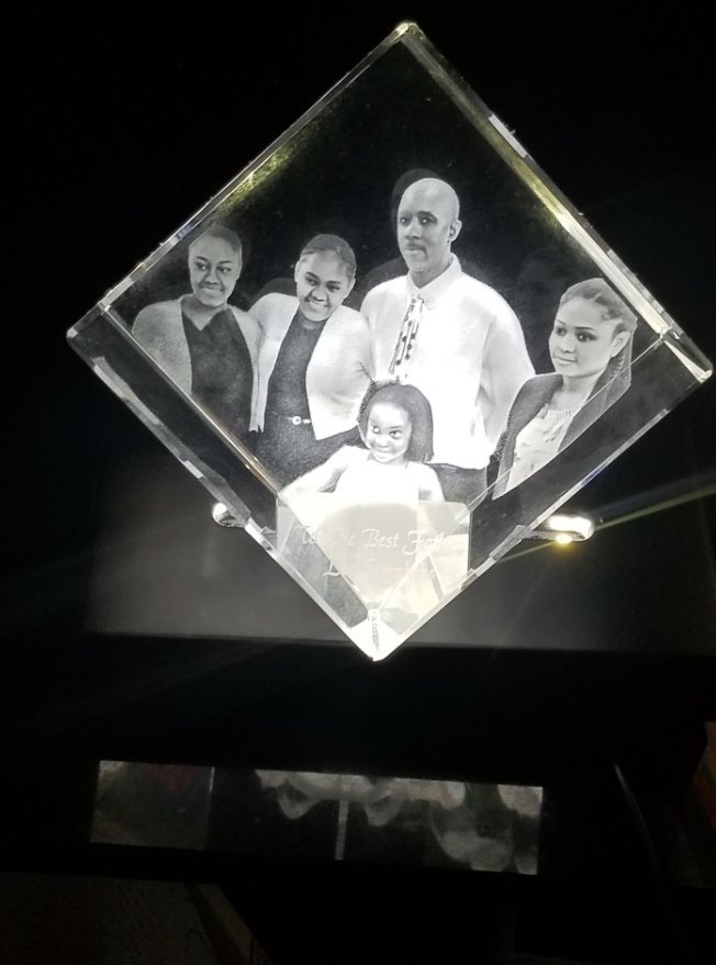 Crystal engraving picture custom gift 3D