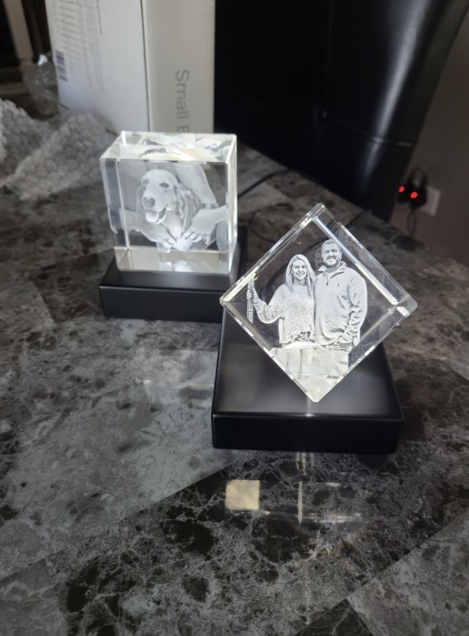 Crystal engraving picture custom gift 3D