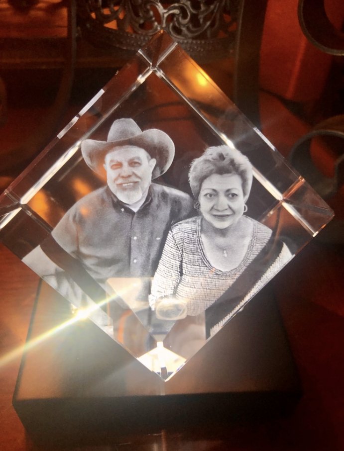 Crystal engraving picture custom gift 3D