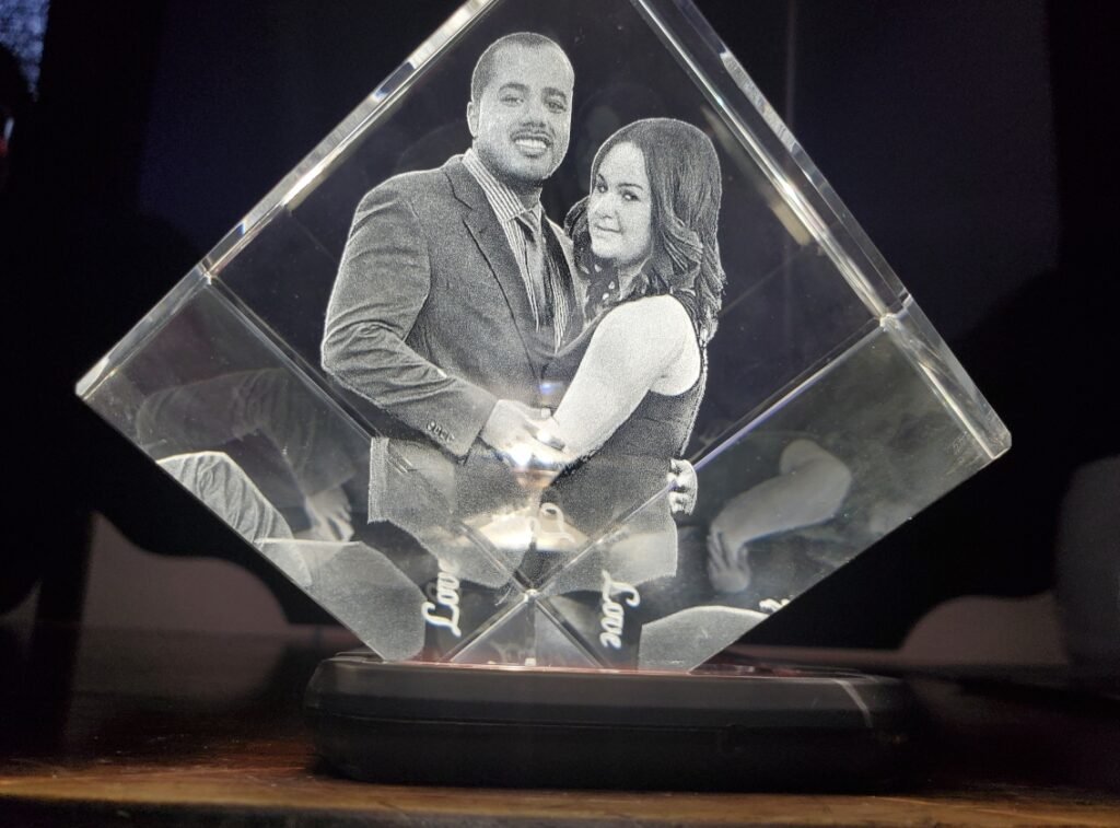 Crystal engraving picture custom gift 3D